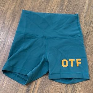 Lululemon Athletica Teal and Orange Athletic Shorts